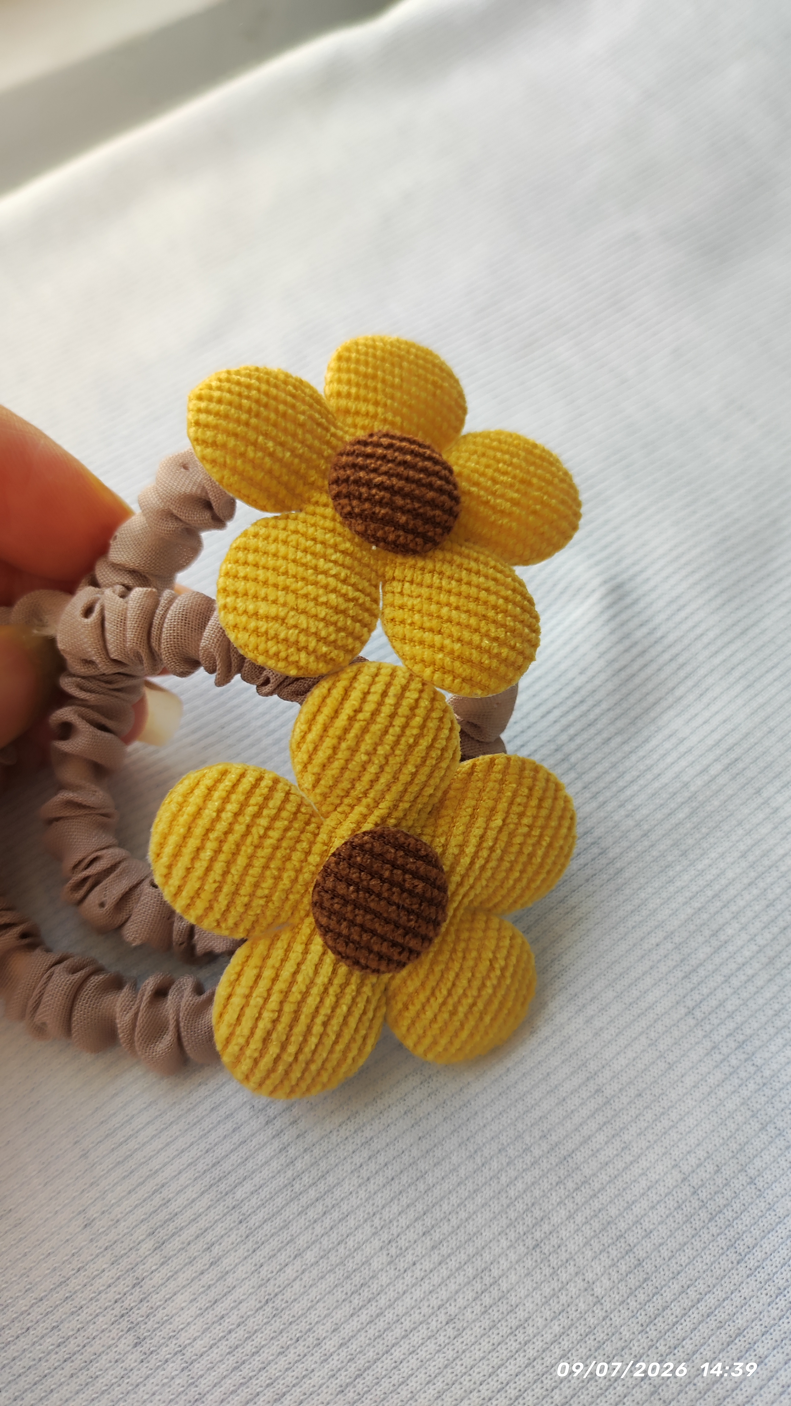 کش موی اسکرانچی مینی پیکسل پارچه ای گل
